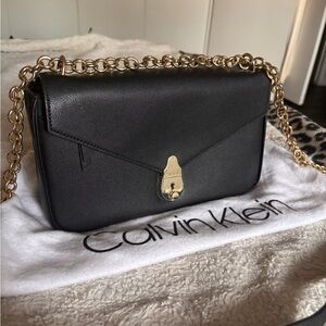 Calvin Klein Black Chain Shoulder Bag